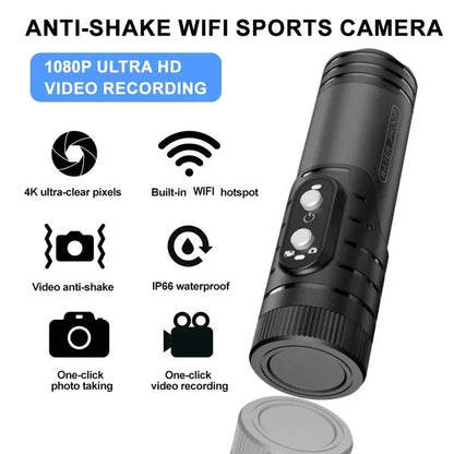 Caméra Sport 4K WiFi Luxuglow – Étanche IP66, Grand Angle 120°, Stabilisation Vidéo Ma boutique