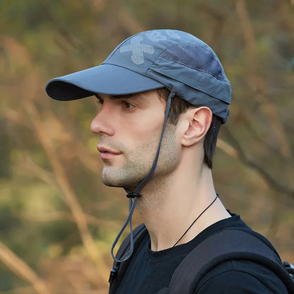Chapeau de Protection UV d'Été – Casquette Anti-UV avec Protection du Cou et du Visage, Pliable, Séchage Rapide, Imperméable, Idéale pour Randonnée, Pêche et Activités Outdoor - BLACKBEARD OUTDOOR INDUSTRIES