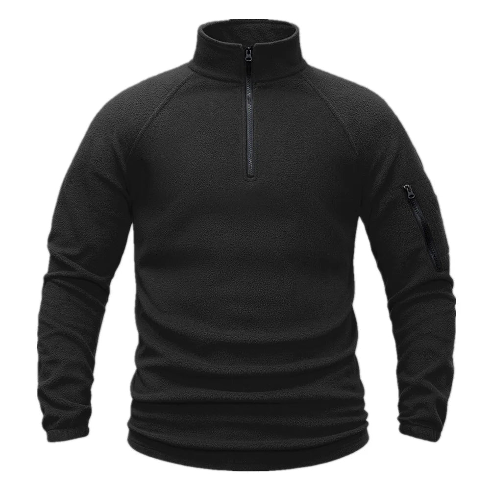 Pull Tactique Homme en Polaire - Sweat-shirt à Demi-Fermeture, Manches Longues, Veste Militaire, Vêtements de Randonnée, Camping, Pêche, Escalade BLACKBEARD OUTDOOR INDUSTRIES