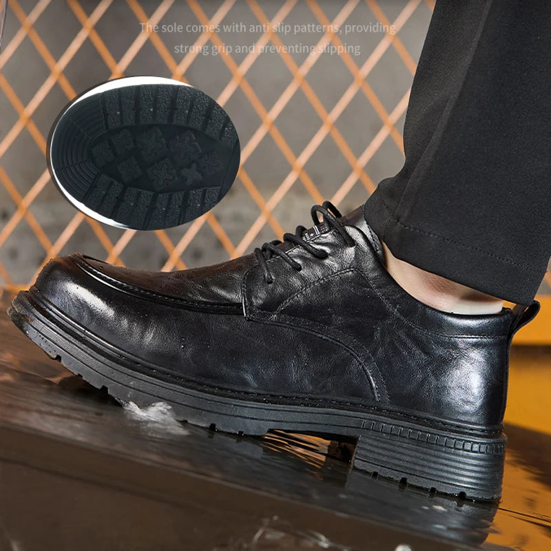 Mocassins homme en cuir noir – modèle 922, tailles 38 à 45