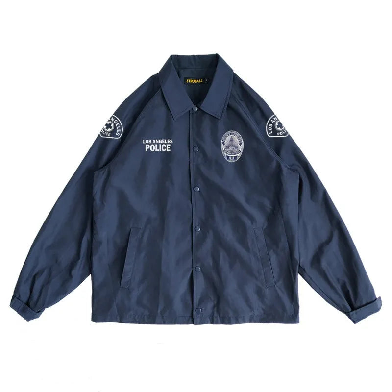 Veste Police Los Angeles Style LAPD – Coton Épais Homme