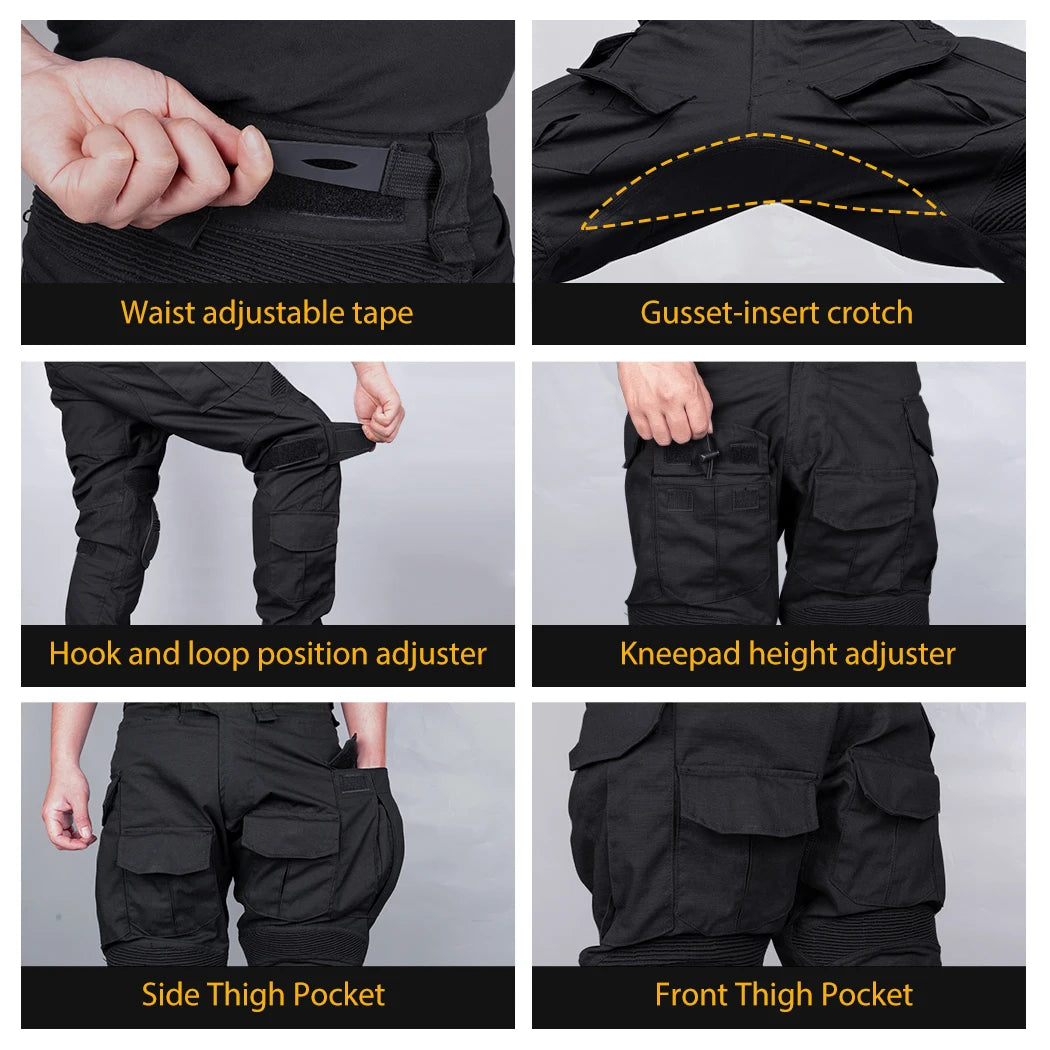 pantalon tactique idogear poches cargo