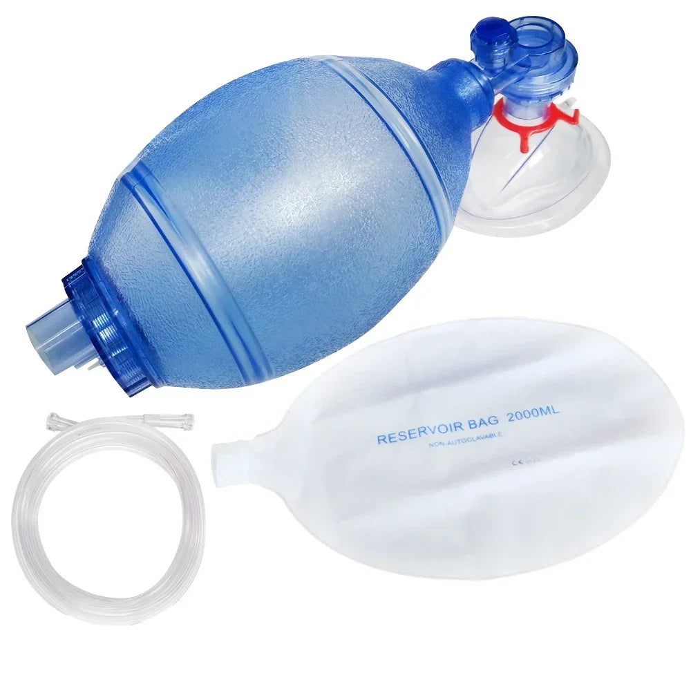 Kit de Réanimation Manuelle pour Enfant avec Masque Transparent et Sac PVC + Tuyau d'Oxygène et Sac de Réservoir - BLACKBEARD OUTDOOR INDUSTRIES