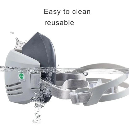 Masque Anti-Poussière avec 20 Filtres en Coton - Respirateur Demi-Visère pour Protection Contre la Poussière, Brouillard, Fumée et Gaz - Idéal pour l'Industrie, la Construction et le Travail Général BLACKBEARD OUTDOOR INDUSTRIES