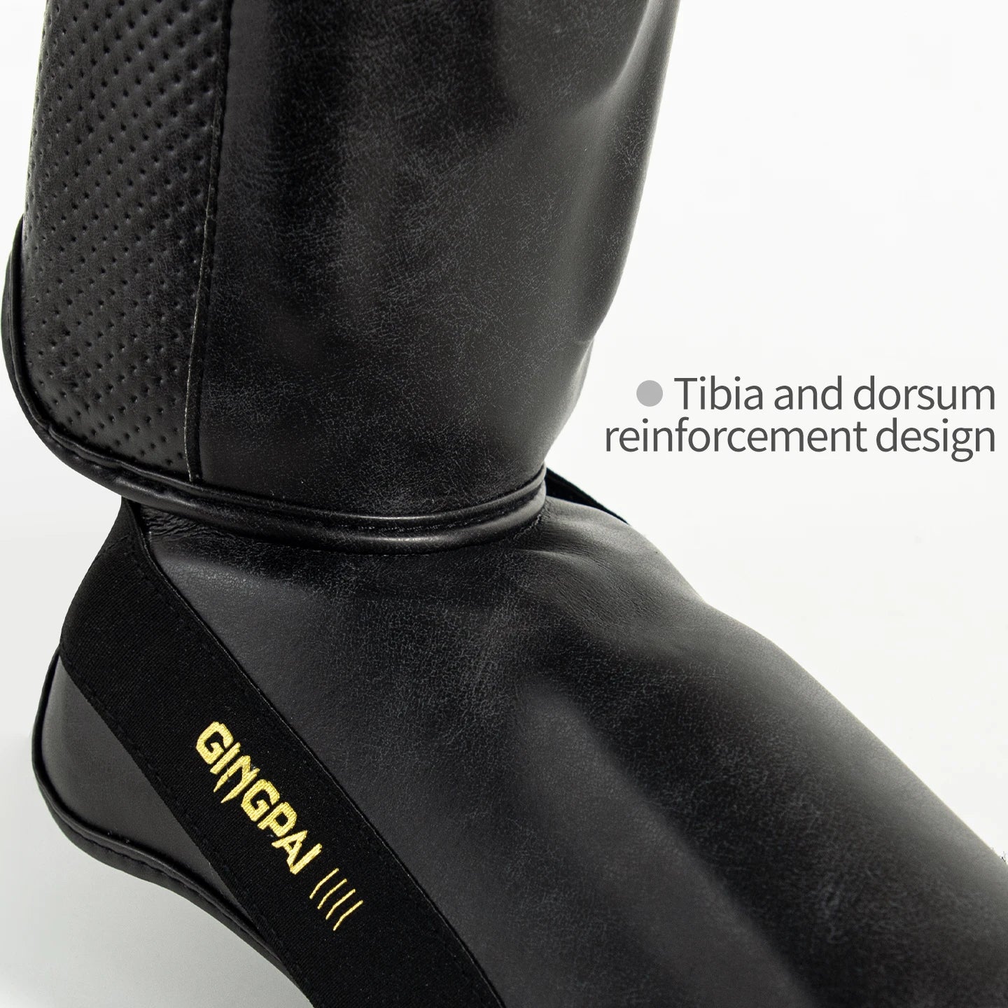 Tibières Professionnelles Cuir PU – Protège-Tibia & Pied Sanda, Muay Thai, Boxe | M à XL | 5 Coloris - BLACKBEARD OUTDOOR INDUSTRIES