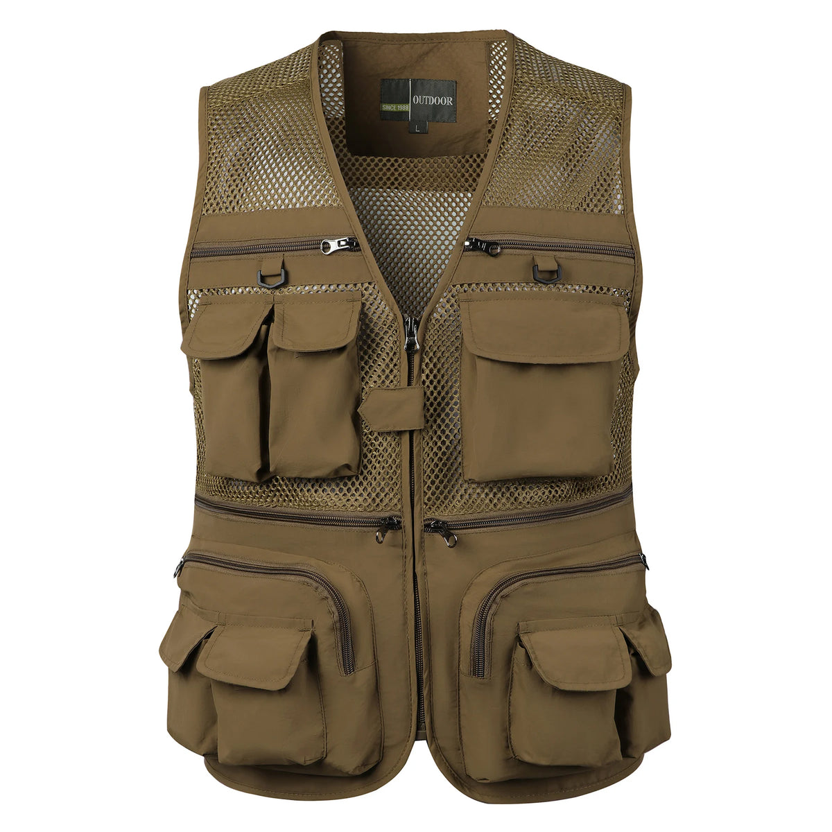 Gilet Tactique Multipoches Homme - Sans Manches, Mesh Respirant Été