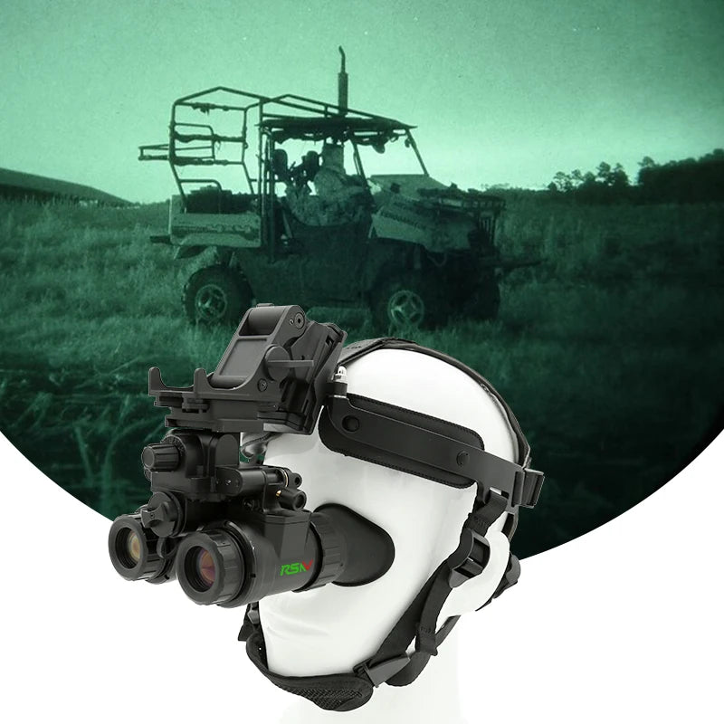 Kit Lunettes Vision Nocturne PVS-31 Anti-Éblouissement avec Indicateur de Position Rouge