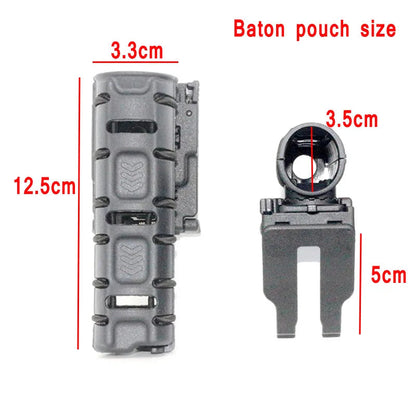 Holder Multifonction Molle pour Spray, Lampe de Poche et Baton - Rotation à 360° - Clip de Ceinture Police - Outil de Défense Personnel BLACKBEARD OUTDOOR INDUSTRIES