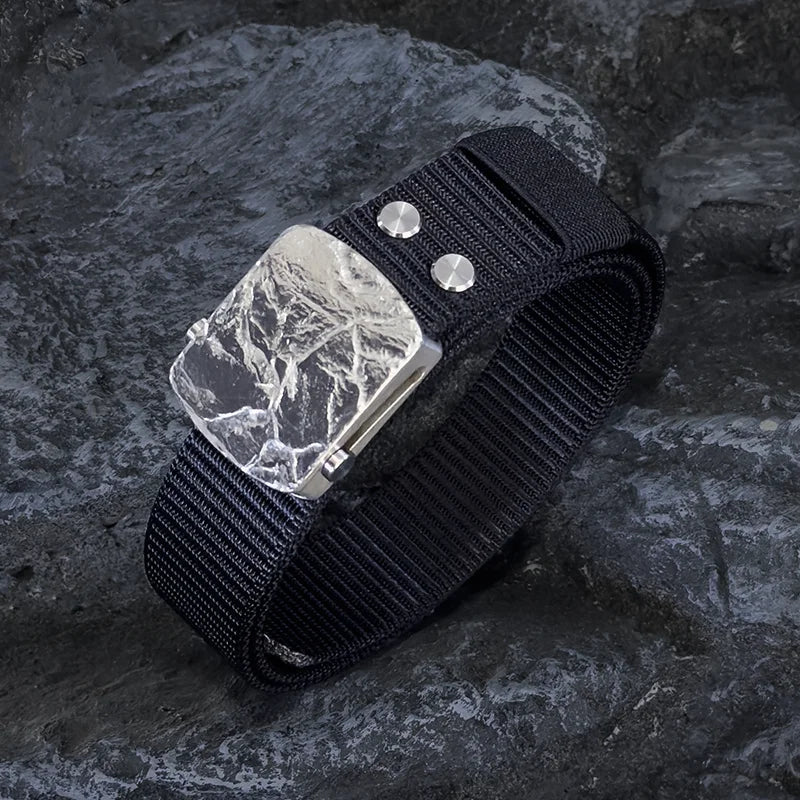 Ceinture Tactique en Nylon avec Boucle Automatique en Titane Pur (35/38 mm) Ma boutique