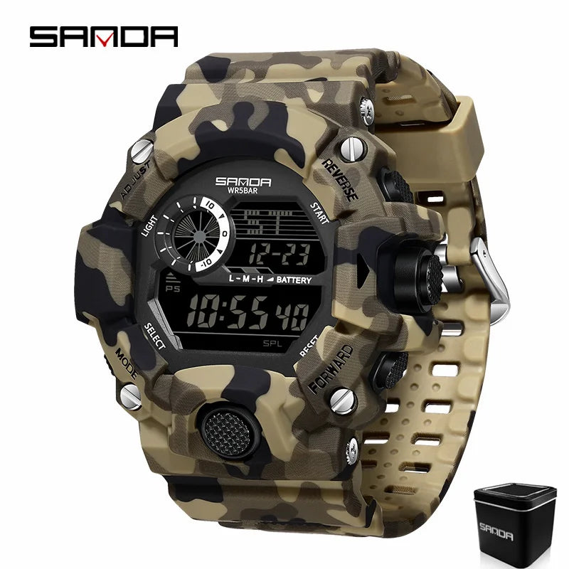 SANDA 2183 – Montre Électronique Homme - BLACKBEARD OUTDOOR INDUSTRIES