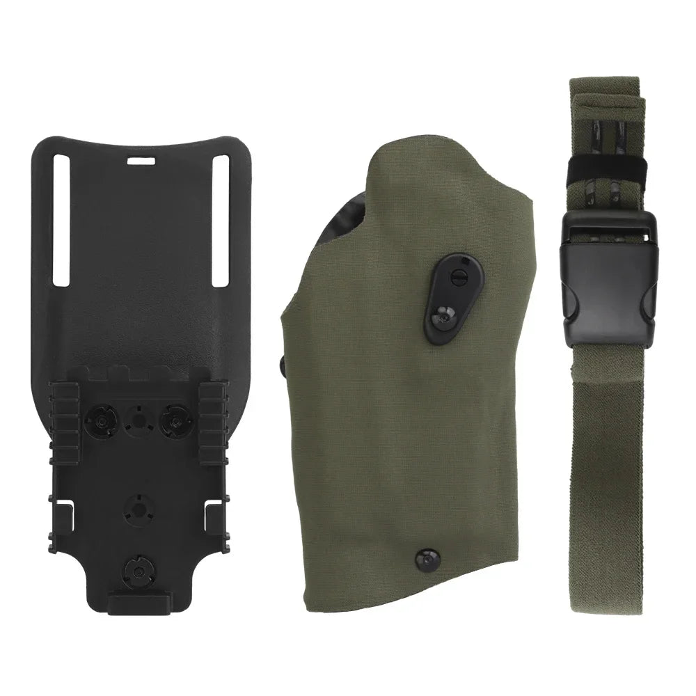 Holster Cuisse Tactique GB-79 SIG Sauer P320 + X300 – Système QLS, Sangle Cuisse, Droitier | Noir, Ranger Green, Coyote, Multicam - BLACKBEARD OUTDOOR INDUSTRIES