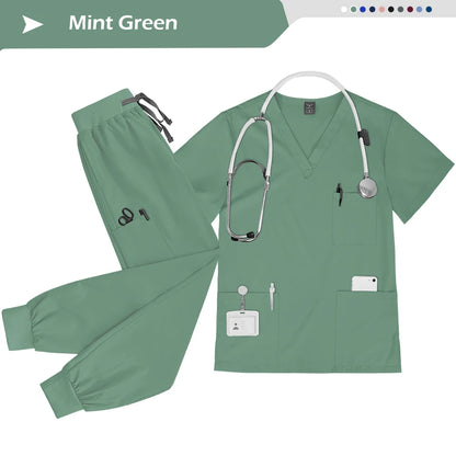 Ensemble Scrubs Infirmier Unisexe — Haut & Pantalon Jogger Médical - BLACKBEARD OUTDOOR INDUSTRIES