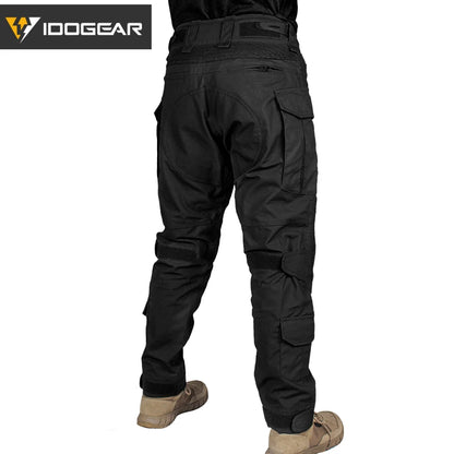 IDOGEAR G3 Combat Pants avec Genouillères Intégrées – Pantalon Tactique Homme Ranger Green / Noir - BLACKBEARD OUTDOOR INDUSTRIES