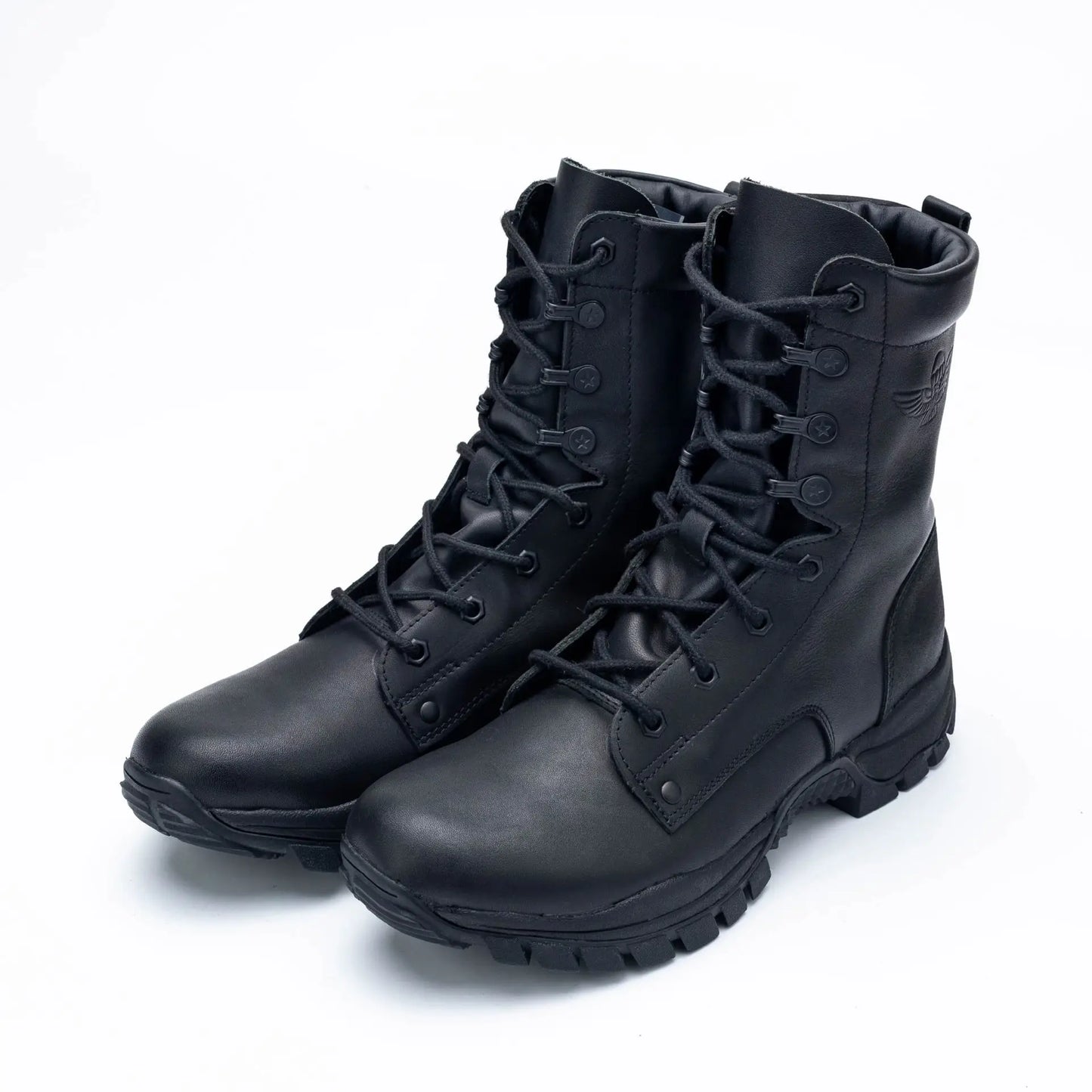Rangers Tactiques d'Intervention Cuir Véritable – Imperméables Zip Unisexe