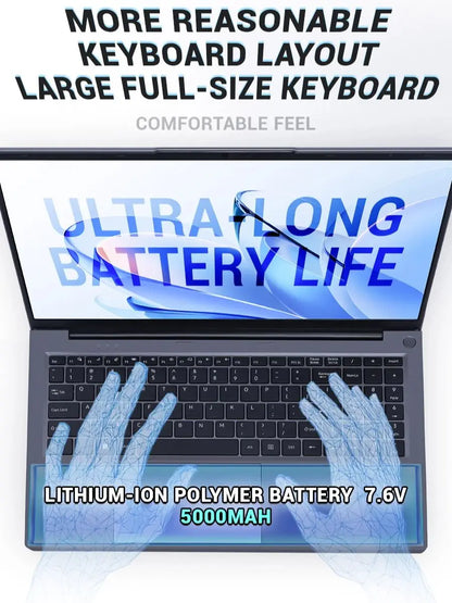 Firebat A16 Laptop – Ordinateur Portable Business Léger 16 pouces - BLACKBEARD OUTDOOR INDUSTRIES