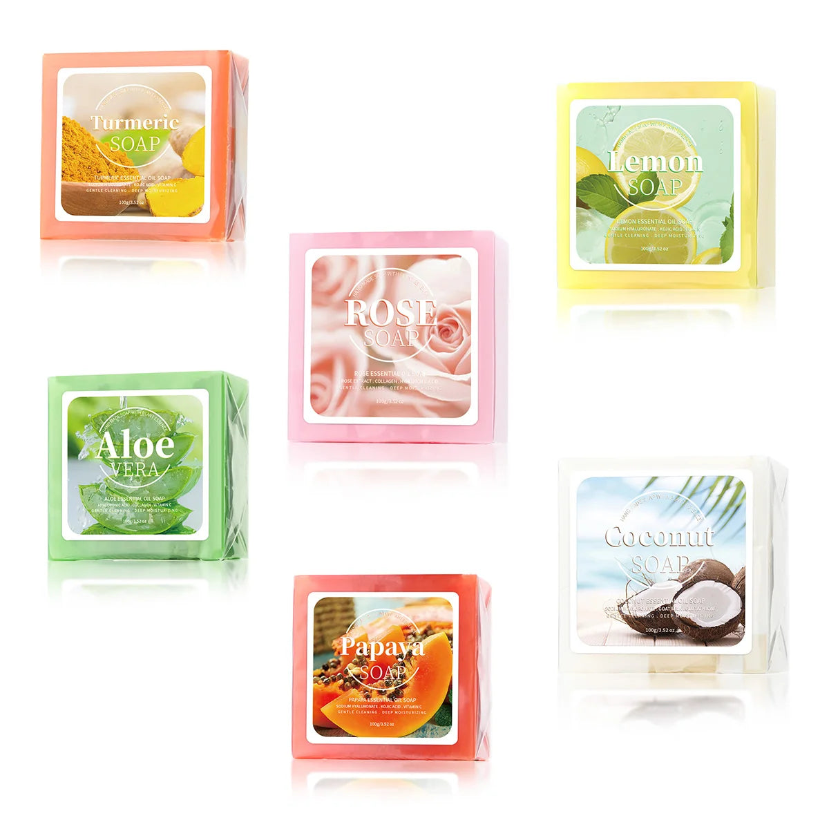 Savon à l’extrait de papaye 100 g pour la toilette