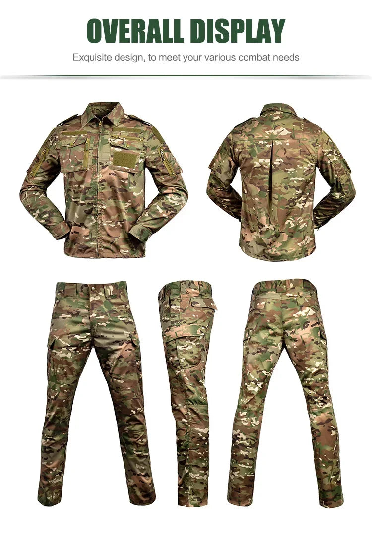 Uniforme Tactique BDU - Ensemble Camouflage avec Chemise et Pantalon | Vêtements de Randonnée, Chasse, Entraînement et Airsoft BLACKBEARD OUTDOOR INDUSTRIES