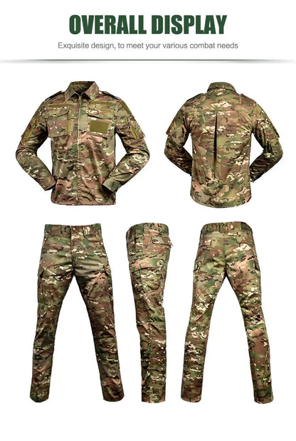 Uniforme Tactique BDU - Ensemble Camouflage avec Chemise et Pantalon | Vêtements de Randonnée, Chasse, Entraînement et Airsoft BLACKBEARD OUTDOOR INDUSTRIES