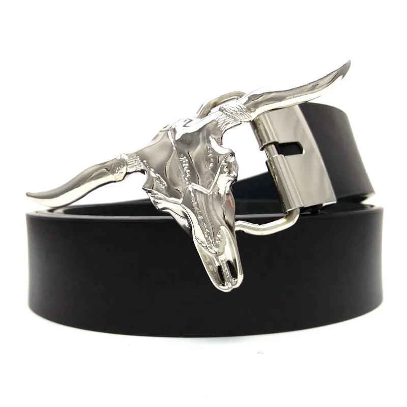 Ceinture en Cuir PU avec Boucle Métallique XXL pour Hommes - Accessoires Western Cowboy Ma boutique