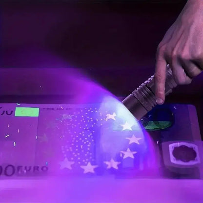 Lampe Torche UV LED 395nm / 365nm – Ultra-Violet Mini | Zoom Réglable | Détecteur de Taches d’Urine, Inspection, Détection de Fuites Ma boutique