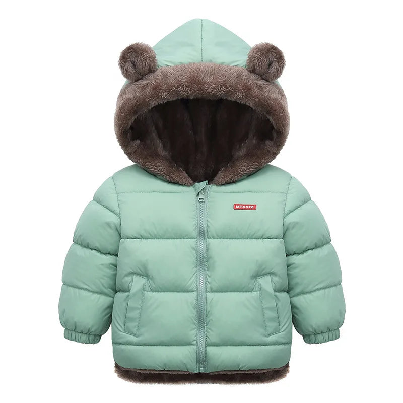 Veste Bébé Fille & Garçon à Capuche en Coton Épais et Douillet – Manteau Polaire et Rembourré en Cachemire – Vêtement d’Hiver Chaud pour Enfants 4-6 Ans - BLACKBEARD OUTDOOR INDUSTRIES