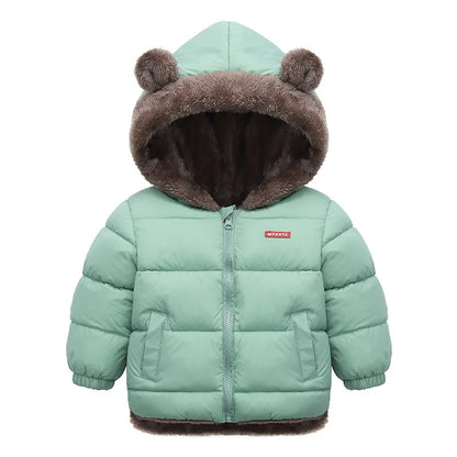 Veste Bébé Fille & Garçon à Capuche en Coton Épais et Douillet – Manteau Polaire et Rembourré en Cachemire – Vêtement d’Hiver Chaud pour Enfants 4-6 Ans - BLACKBEARD OUTDOOR INDUSTRIES