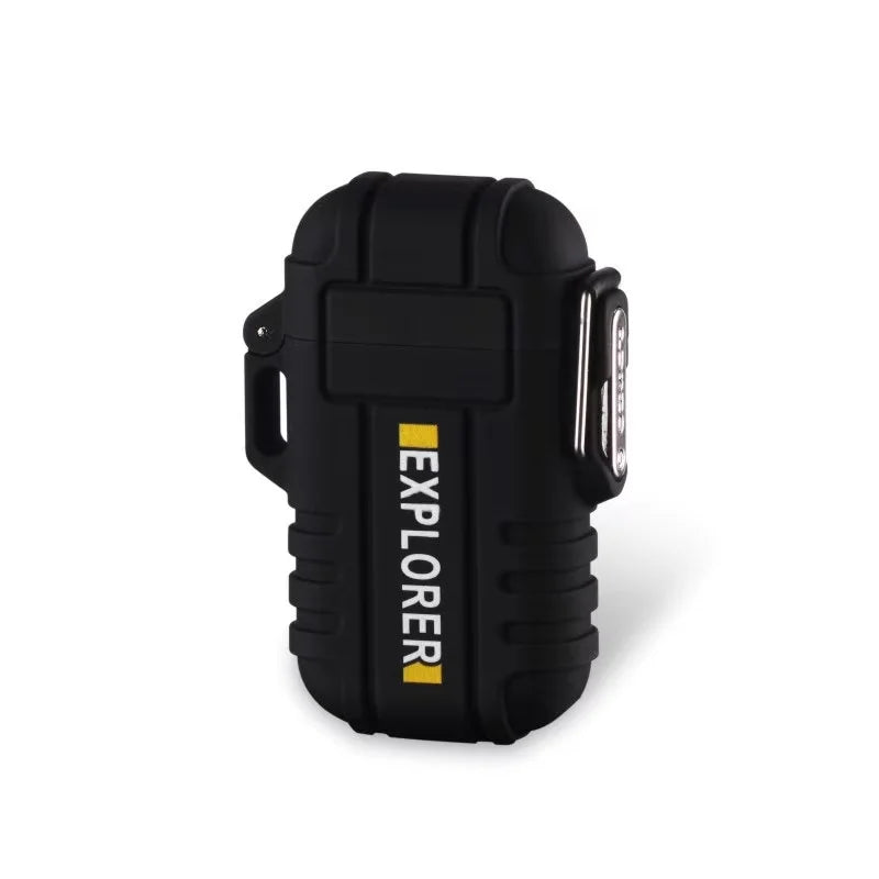 Briquet tempête électrique double arc, rechargeable USB ou gaz