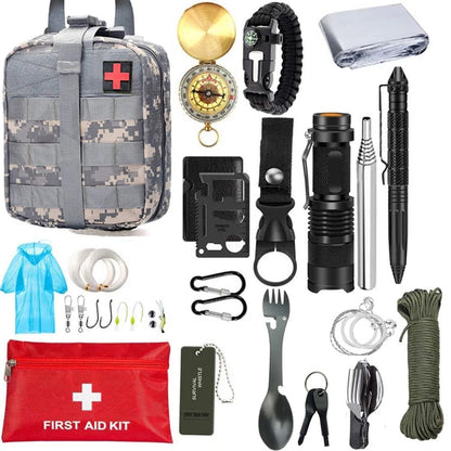 Kit de Survie Tactique – Pochette Oxford Camping, Randonnée, Premiers Secours & Urgence