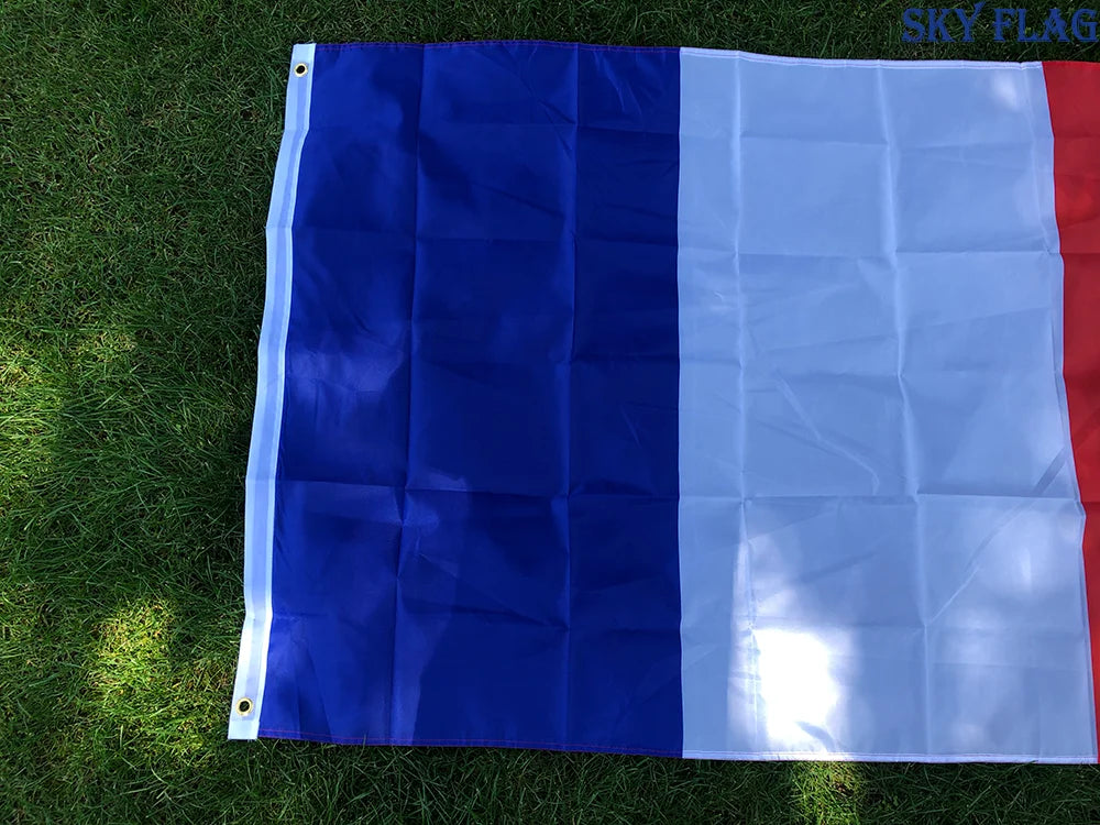 Drapeau de la France - 90x150 cm - Bannières en Polyester (Bleu, Blanc, Rouge) BLACKBEARD OUTDOOR INDUSTRIES