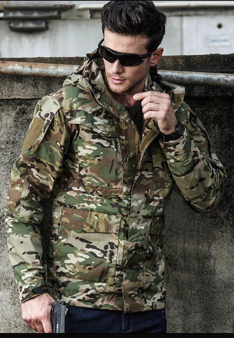 Veste Militaire Homme M65 – Tactique & Résistante | Coupe-Vent Imperméable avec Capuche – Style US/UK Army - BLACKBEARD OUTDOOR INDUSTRIES