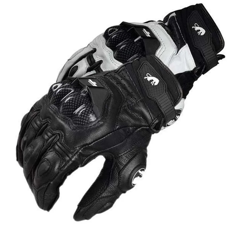 Gants Moto Racing Cuir Véritable Homme – Route Circuit Été Hiver
