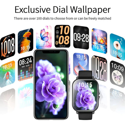 Montre connectée appels Bluetooth avec podomètre