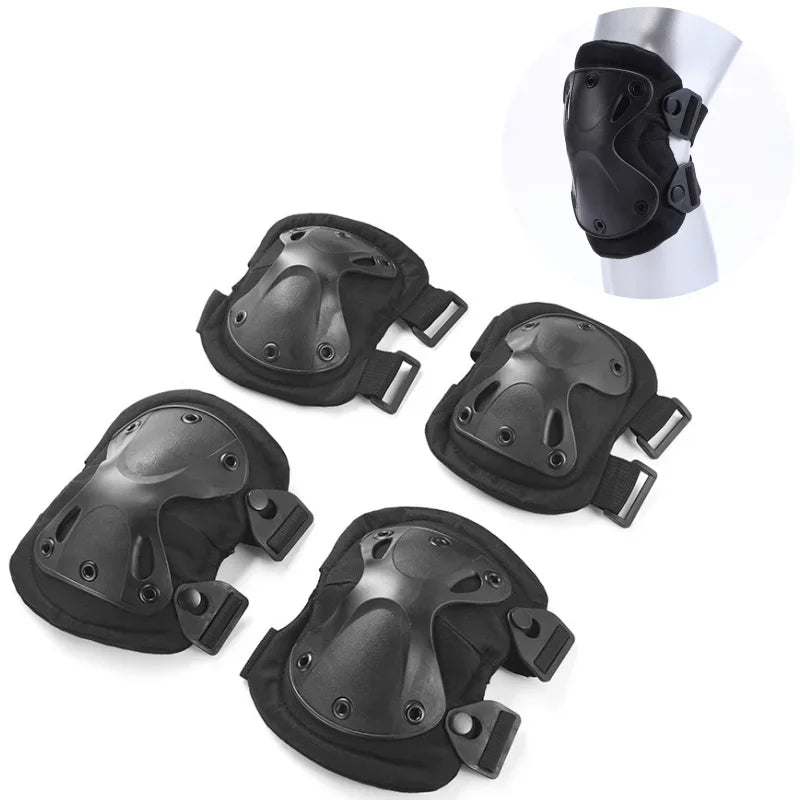 Set de Protection Tactique Outdoor – Genouillères et Coudières pour Vélo, Randonnée, Escalade et Sports de Plein Air - BLACKBEARD OUTDOOR INDUSTRIES