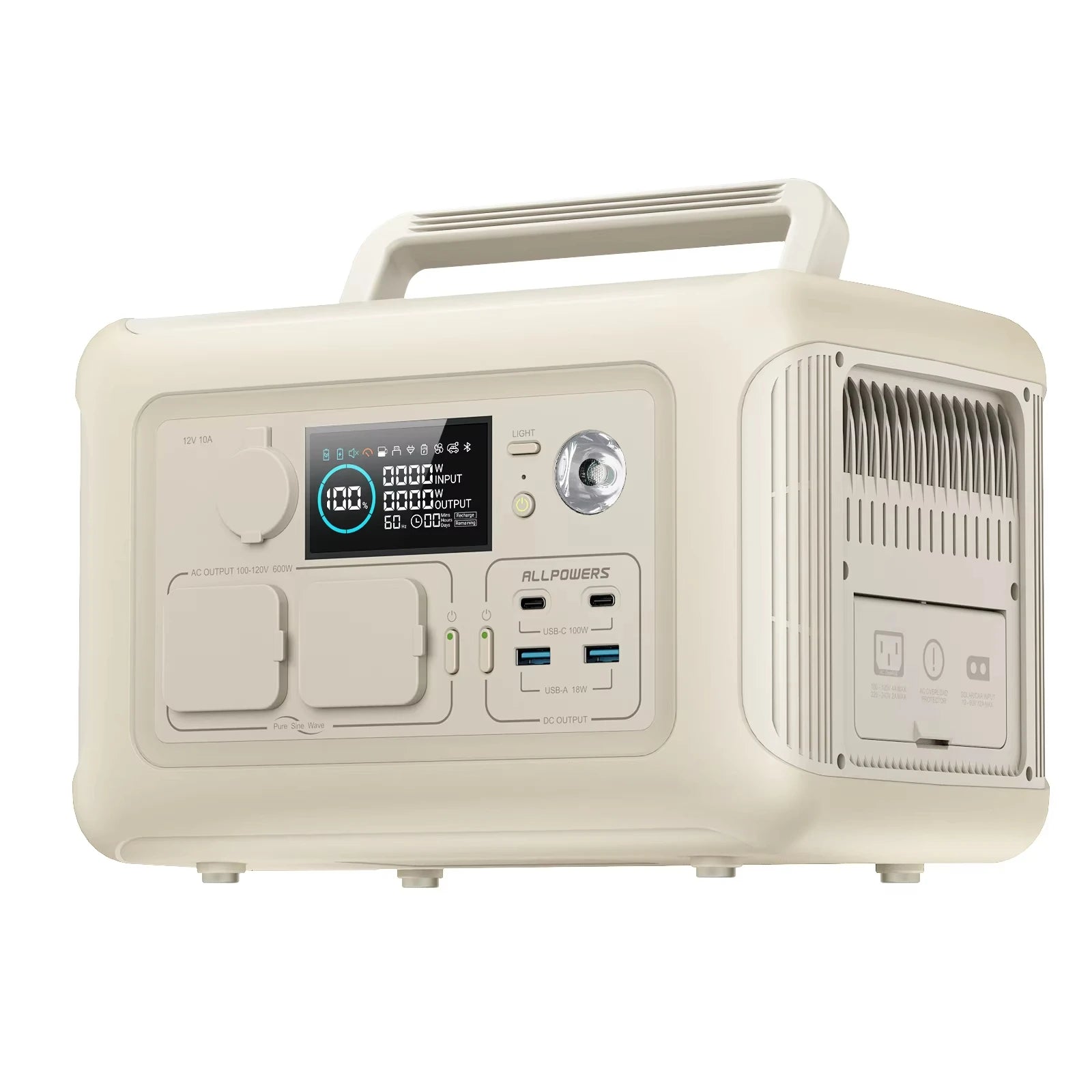 ALLPOWERS R600 Station d'Énergie Portable 299Wh Batterie LiFePO4 avec Sorties AC 600W pour Activités Extérieures - BLACKBEARD OUTDOOR INDUSTRIES