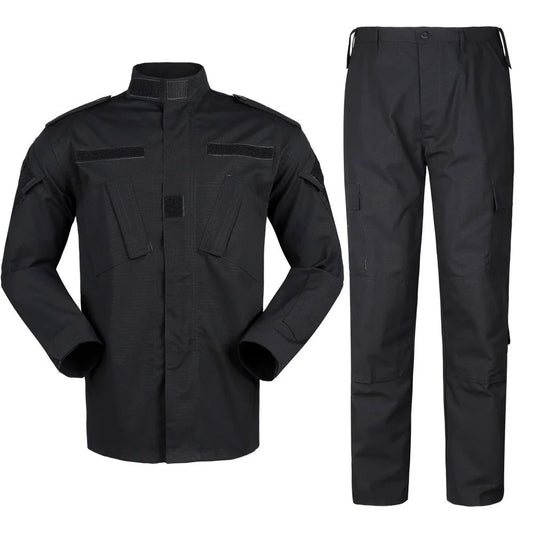 Tenue Tactique Tom ACU Édition BK – Costume Combat Noir Style Militaire PMC pour Entraînement, Randonnée et Escalade - BLACKBEARD OUTDOOR INDUSTRIES