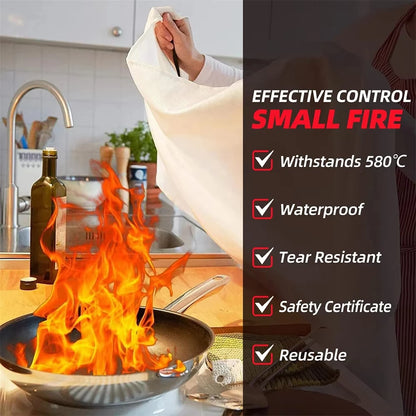 Couverture anti-feu en fibre de verre, 3 formats