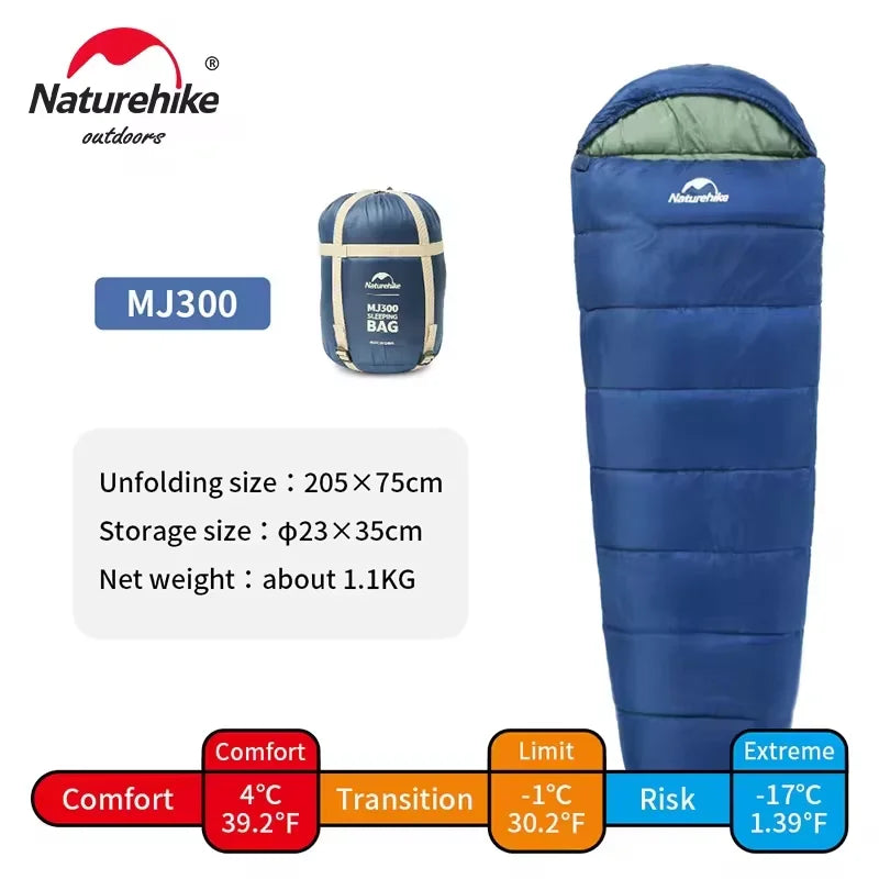 Sac de couchage sarcophage MJ300 et MJ600 – Camping et bivouac