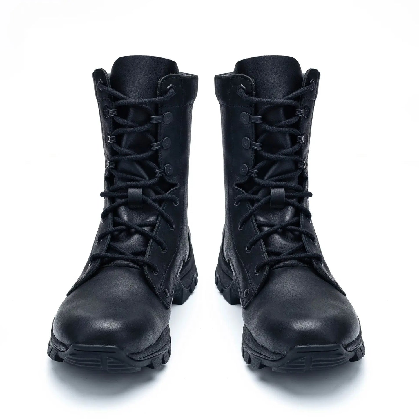 Rangers Tactiques d'Intervention Cuir Véritable – Imperméables Zip Unisexe