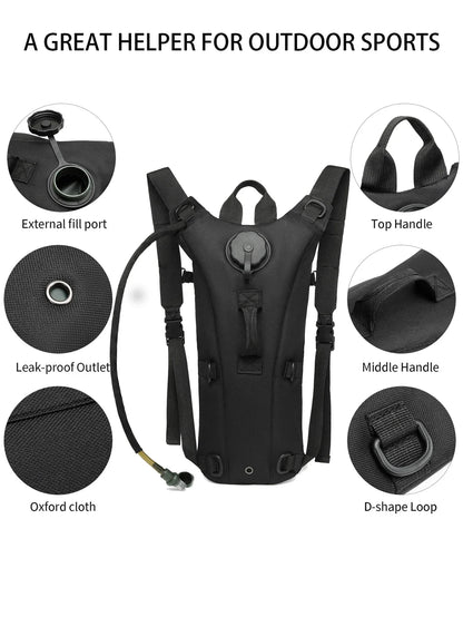 Sac à Dos d’Hydratation Outdoor avec Réservoir 3L – Imperméable pour Running, Randonnée, Vélo, Chasse et Camping - BLACKBEARD OUTDOOR INDUSTRIES