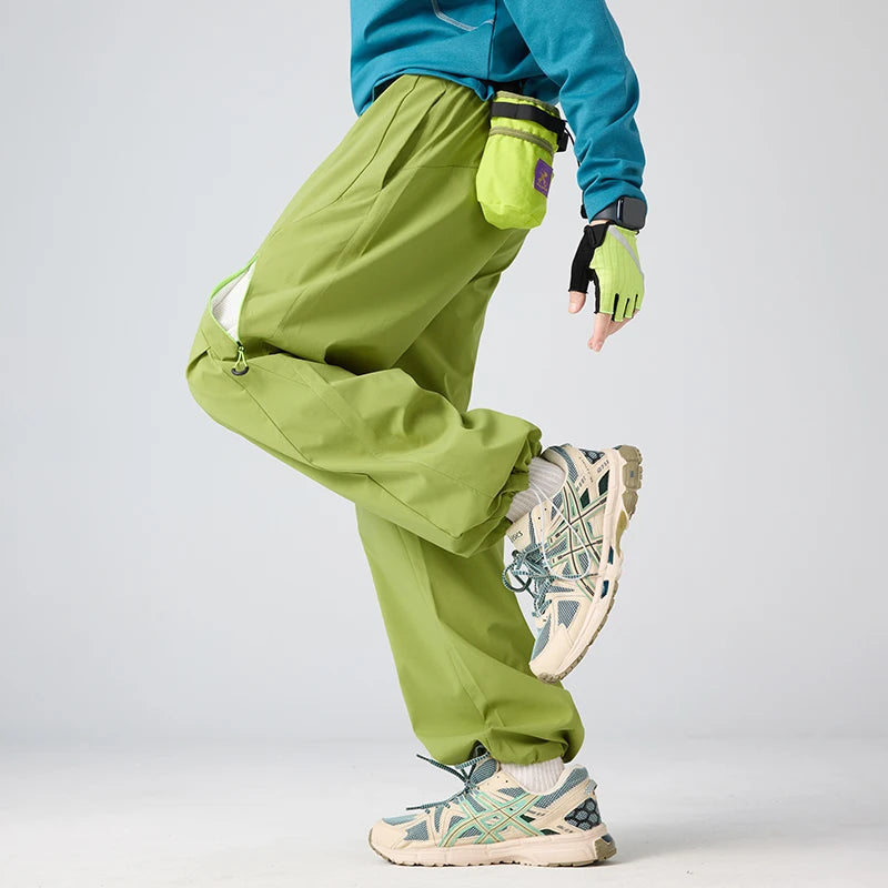Pantalon cargo de randonnée femme déperlant et respirant, taille élastique
