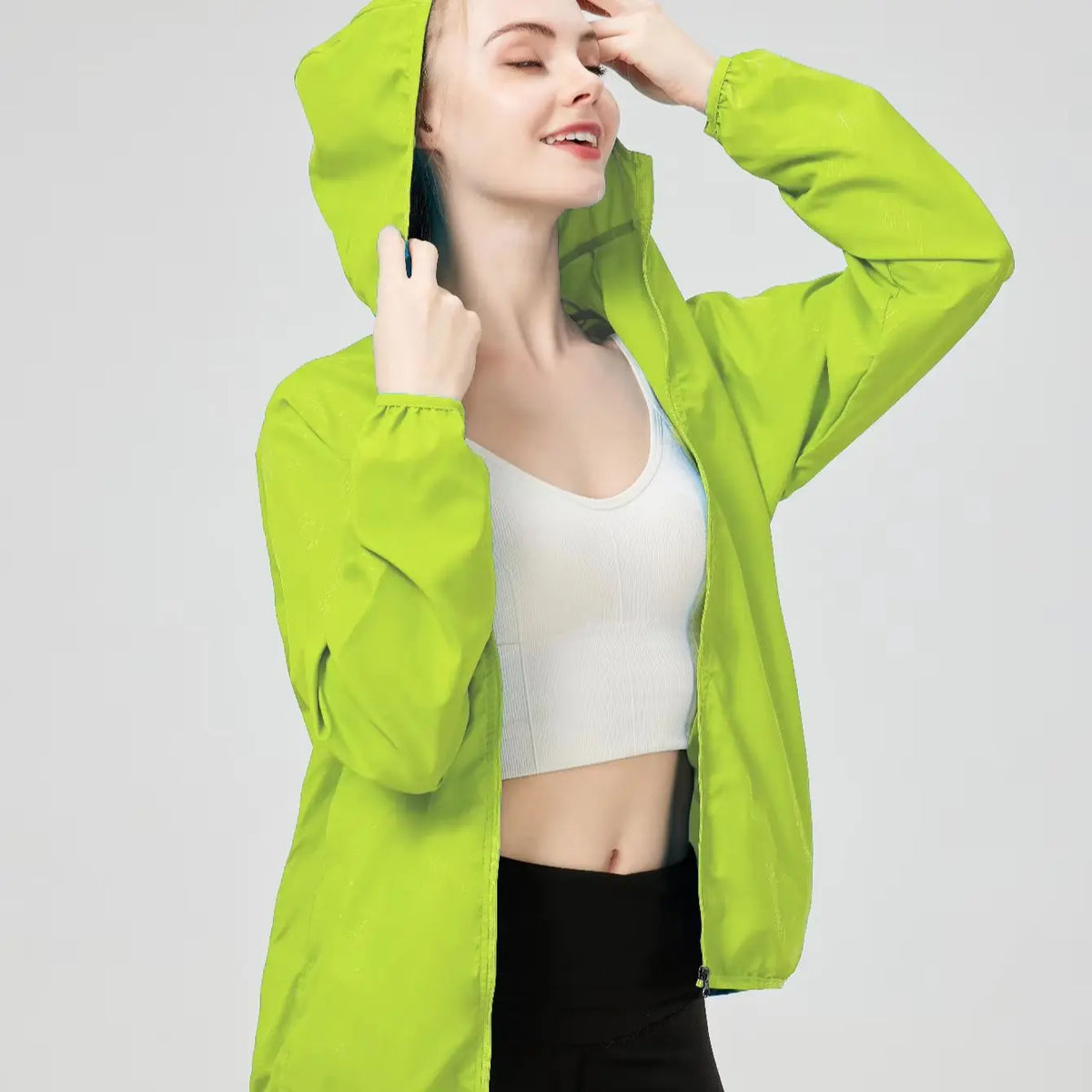 Veste coupe-vent femme anti-UV ultra légère, randonnée et sport