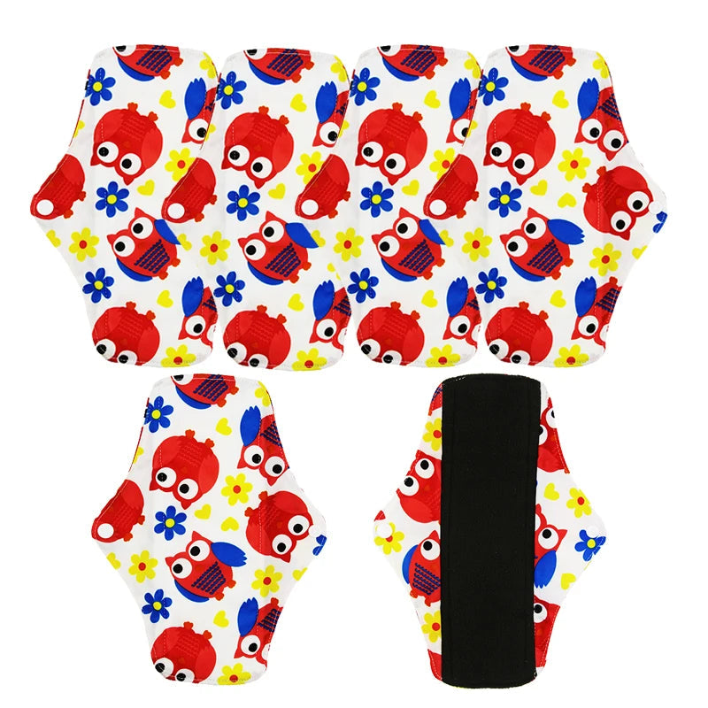 VEJYO – Lot de 5 Serviettes Hygiéniques Lavables en Charbon de Bambou Réutilisables Ma boutique