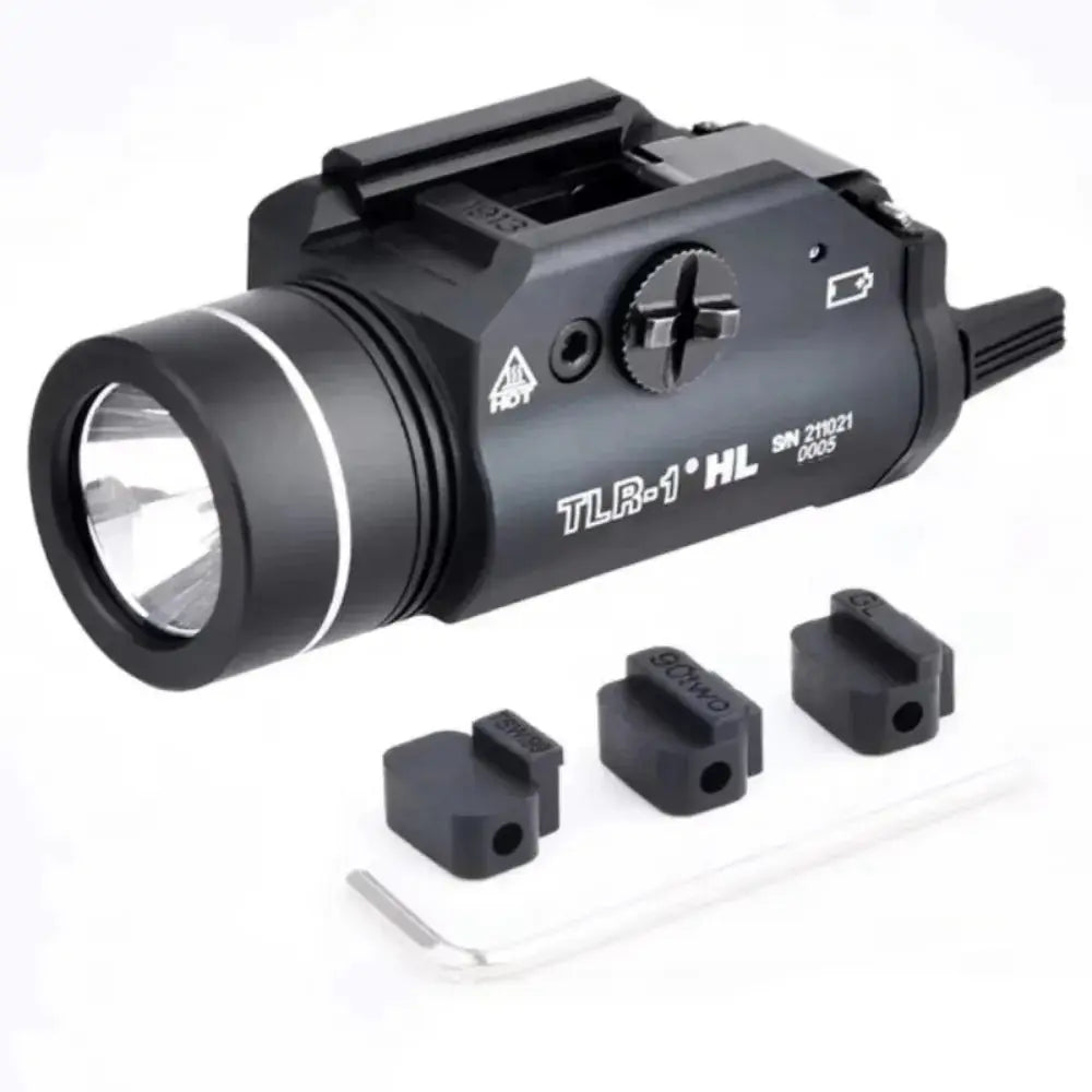 Tactical Pistol Weapon Light TLR1-1 – Lampe de Pistolet Métal 1000 Lumens pour Rail 20mm (Glock 17, Airsoft Rifle) Ma boutique