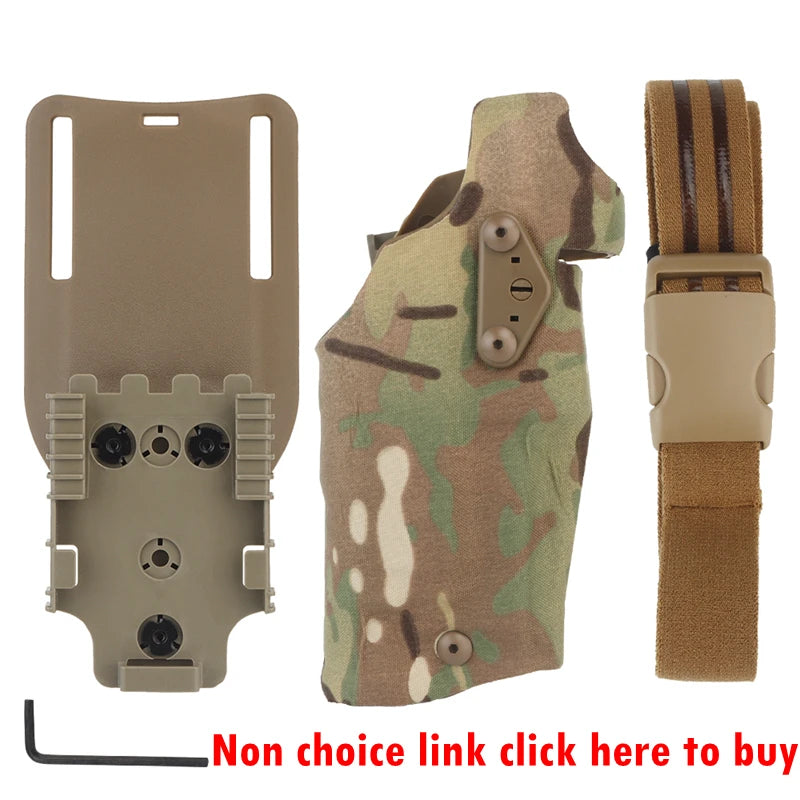 Holster Tactique de Cuisse – Pour Glock 17 Gen4 / G19 avec Lampe X300 / X300U - BLACKBEARD OUTDOOR INDUSTRIES