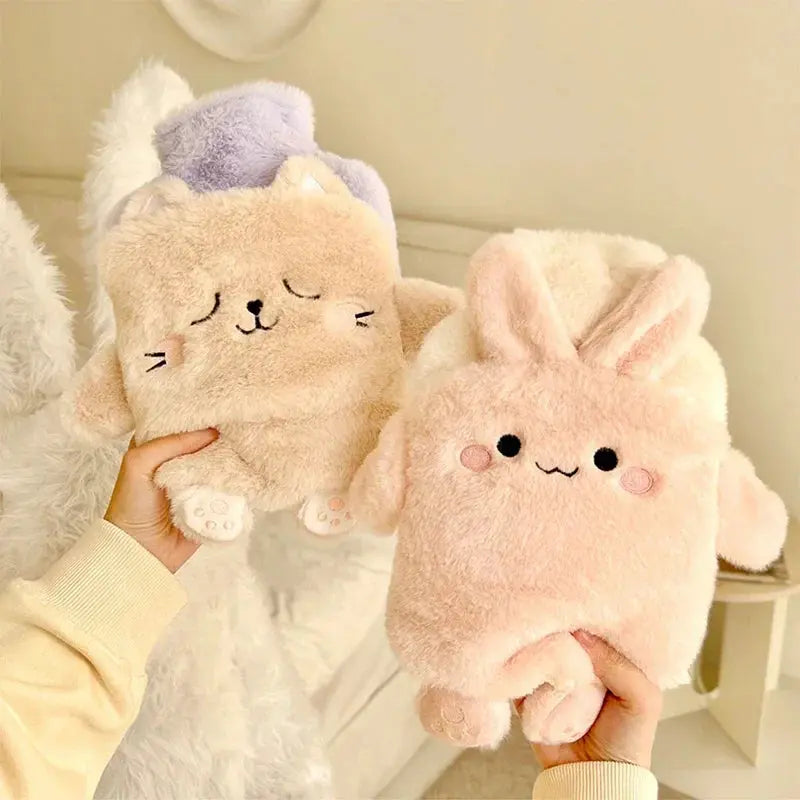 Bouillotte Kawaii Isolante en Caoutchouc avec Housse en Peluche Ma boutique