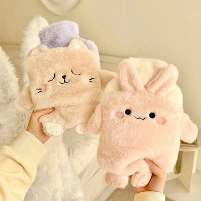 Bouillotte Kawaii Isolante en Caoutchouc avec Housse en Peluche Ma boutique