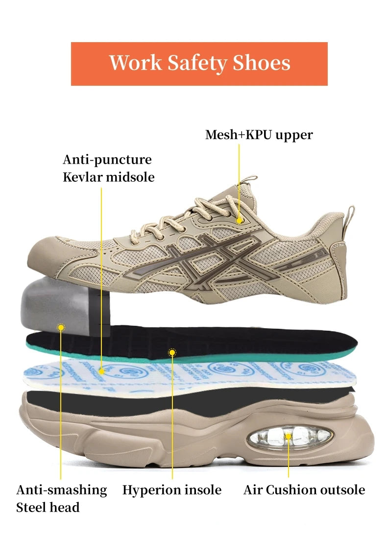 Chaussures de sécurité homme et femme à embout acier