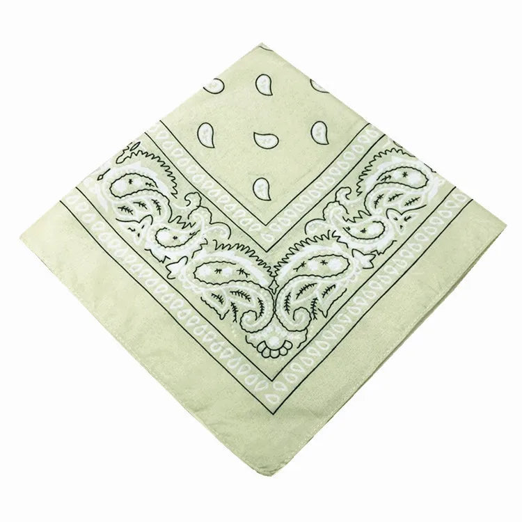 Bandana Carré Hip Hop en Coton – 54x54 cm, Imprimé Paisley - BLACKBEARD OUTDOOR INDUSTRIES