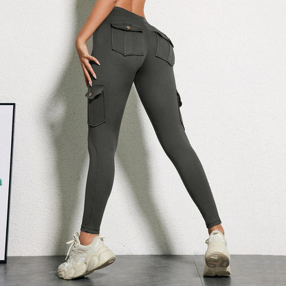 Legging Yoga Femme Sans Coutures Taille Haute – Poche, Gainant, Butt Lift - BLACKBEARD OUTDOOR INDUSTRIES
