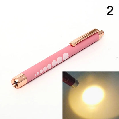 Stylo-Lampe Médical LED – Lampe de Poche Mini Infirmier & Médecin Lumière Blanche/Jaune